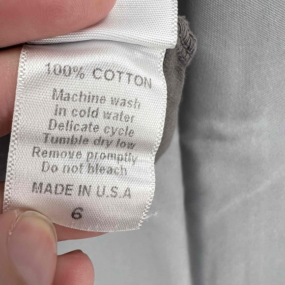 KIRA Organic Gray Short Sleeve Sloth Print Cotton Unisex T-Shirt Size 6 - Picture 6 of 6